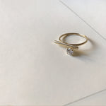 Iconic Line Ring With A Diamond