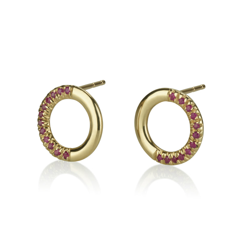 Half & Half - Perfectly Rounds Set With Rubies