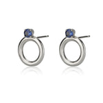 Perfectly Round Earrings With Sapphires
